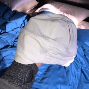 Lululemon white running hat